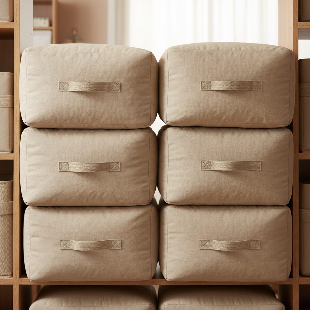 筆者作成イメージ:カビやダニを防ぐ保管の基本