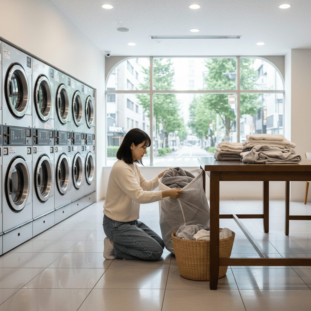 筆者作成イメージ：コインランドリーの値段と乾燥の魅力