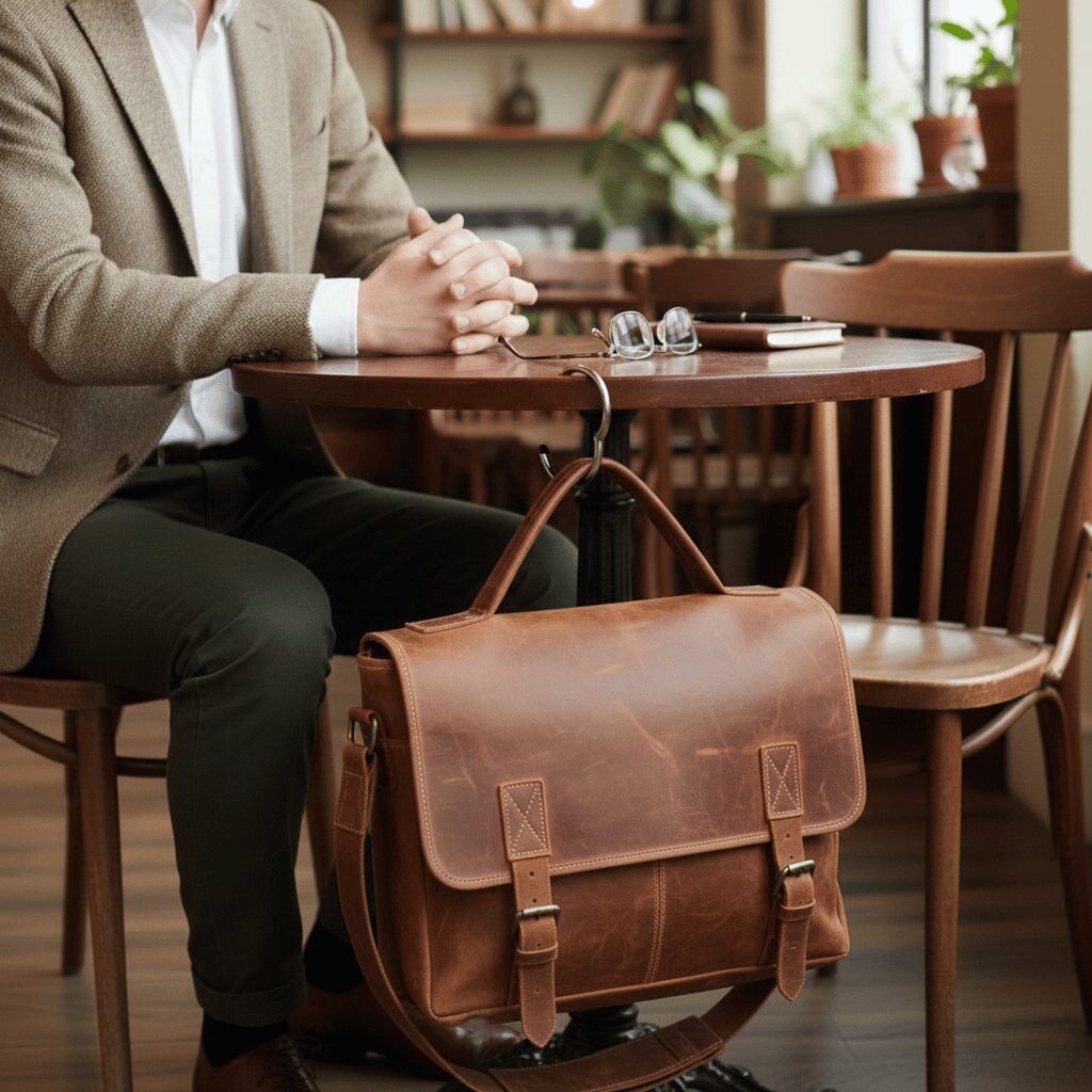 筆者作成イメージ：バッグハンガーの代用はおすすめしない理由