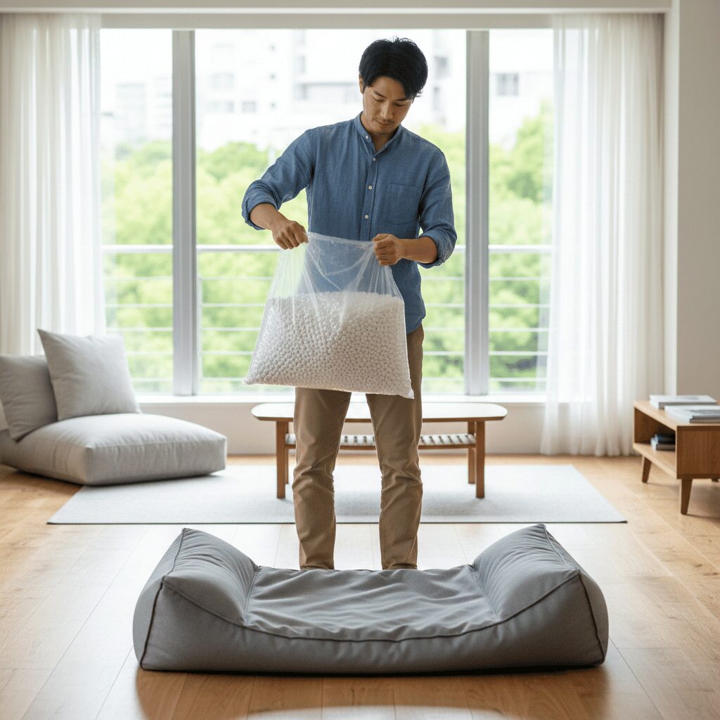 筆者作成イメージ：ビーズの寿命とへたり対策の頻度