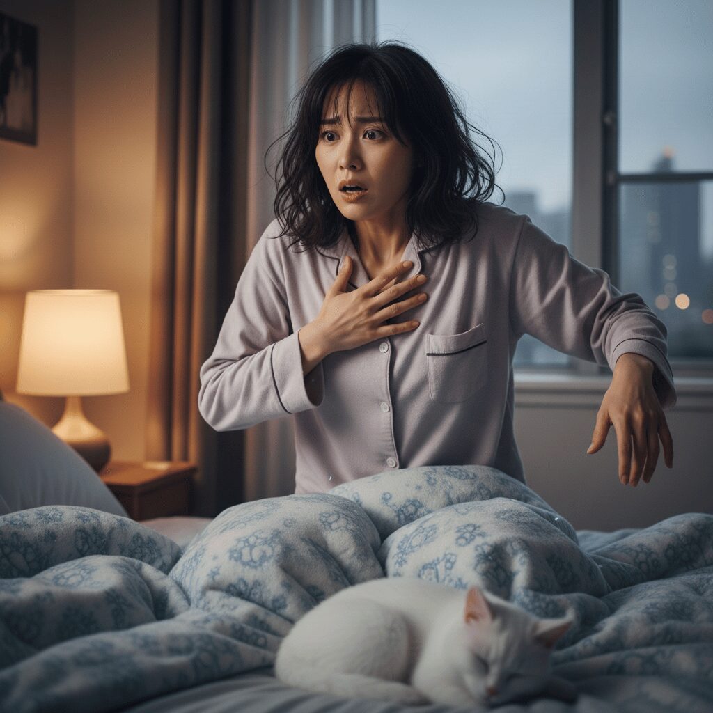 筆者作成イメージ:冬場に静電気が発生しやすい問題