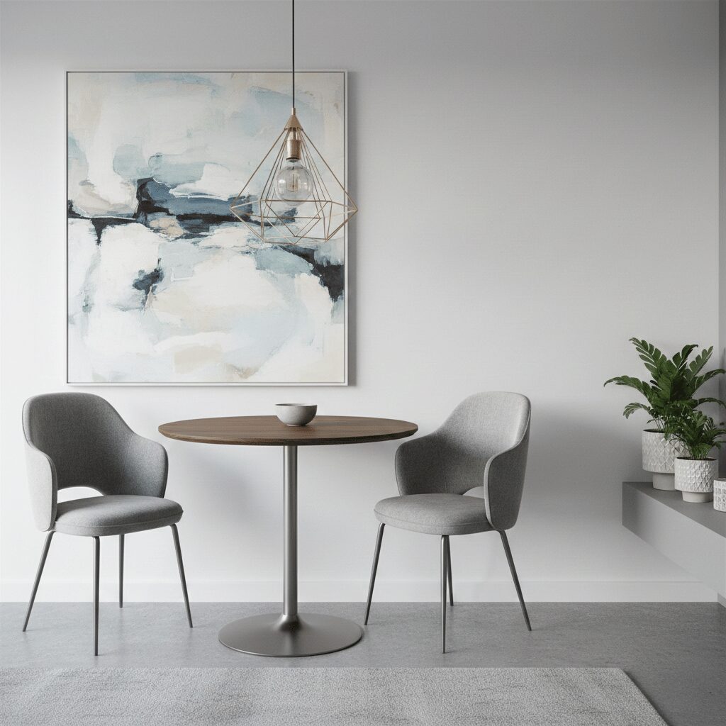 筆者作成イメージ：壁付けできないデメリットと動線の無駄