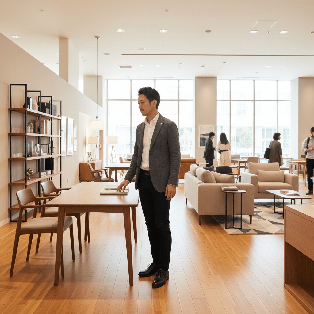 筆者作成イメージ：実店舗はどこにある？展示品を見るメリット