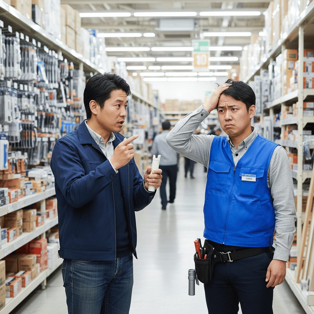 筆者作成イメージ：後付けフックで椅子をテーブルに掛ける限界