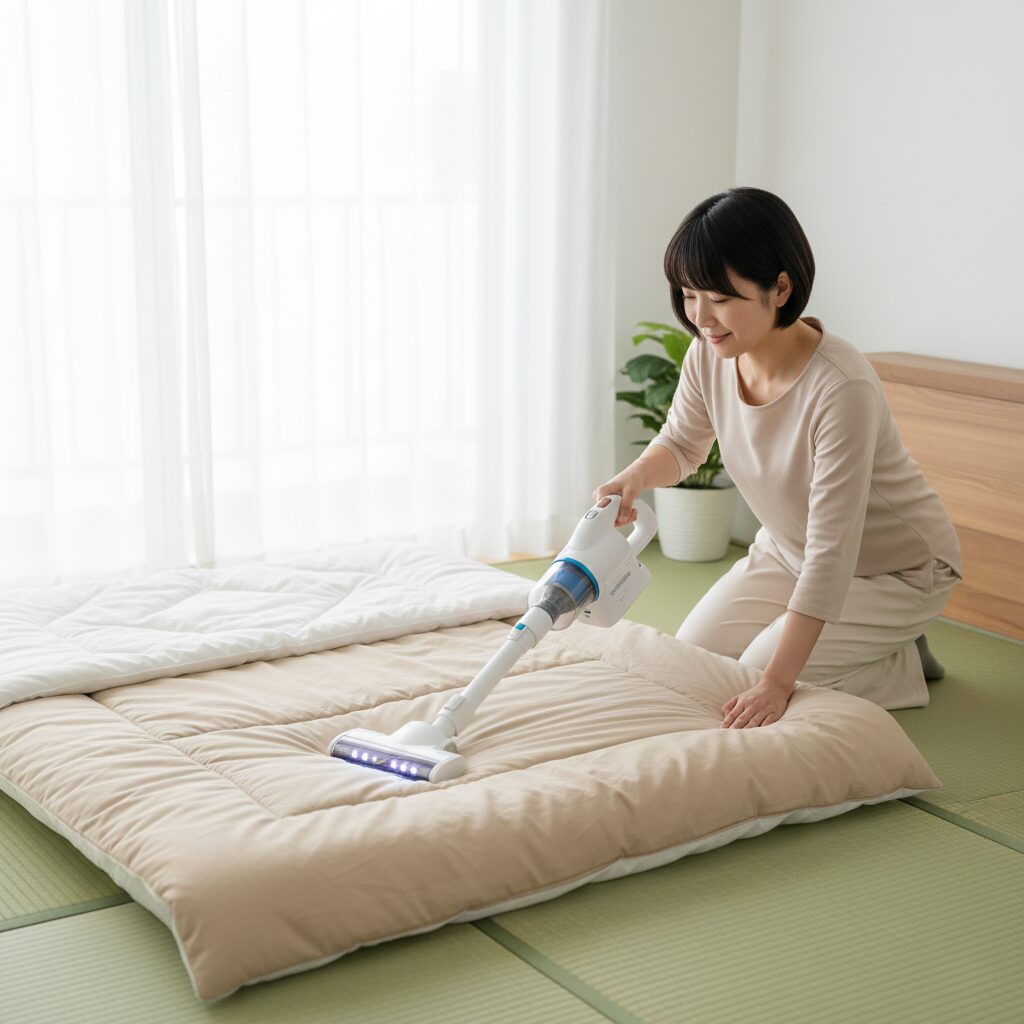 筆者作成イメージ:掃除機で死骸やフンを除去する重要性