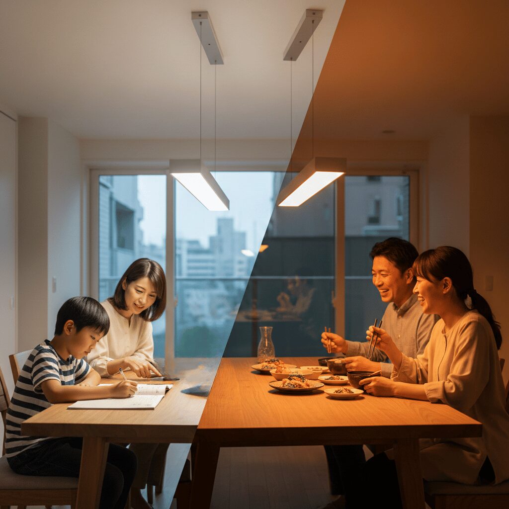 筆者作成イメージ：新築やリノベで導入したい調光