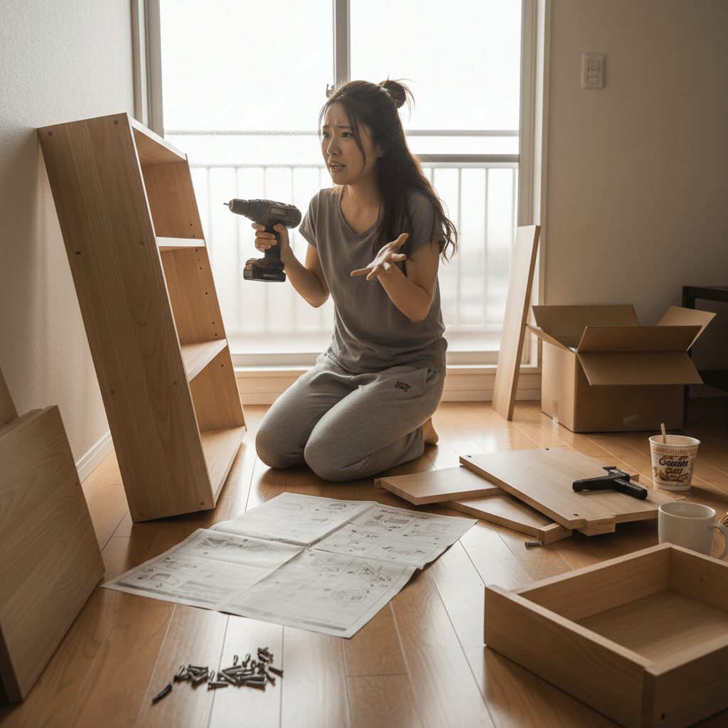 筆者作成イメージ：最悪や悪いという口コミの原因は組み立ての難しさ