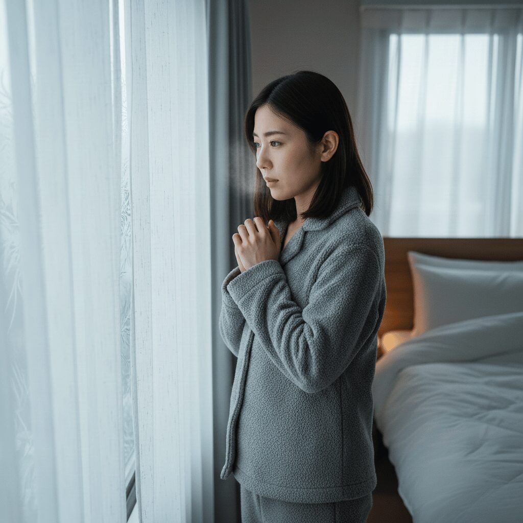 筆者作成イメージ：毛布なしの羽毛布団はいつから使えるか