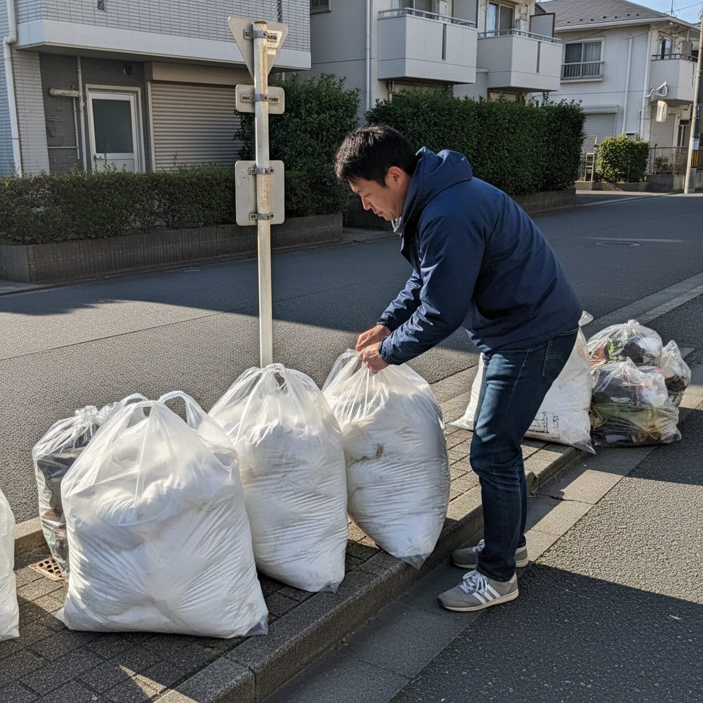 筆者作成イメージ:自治体の粗大ごみ処分費用との差