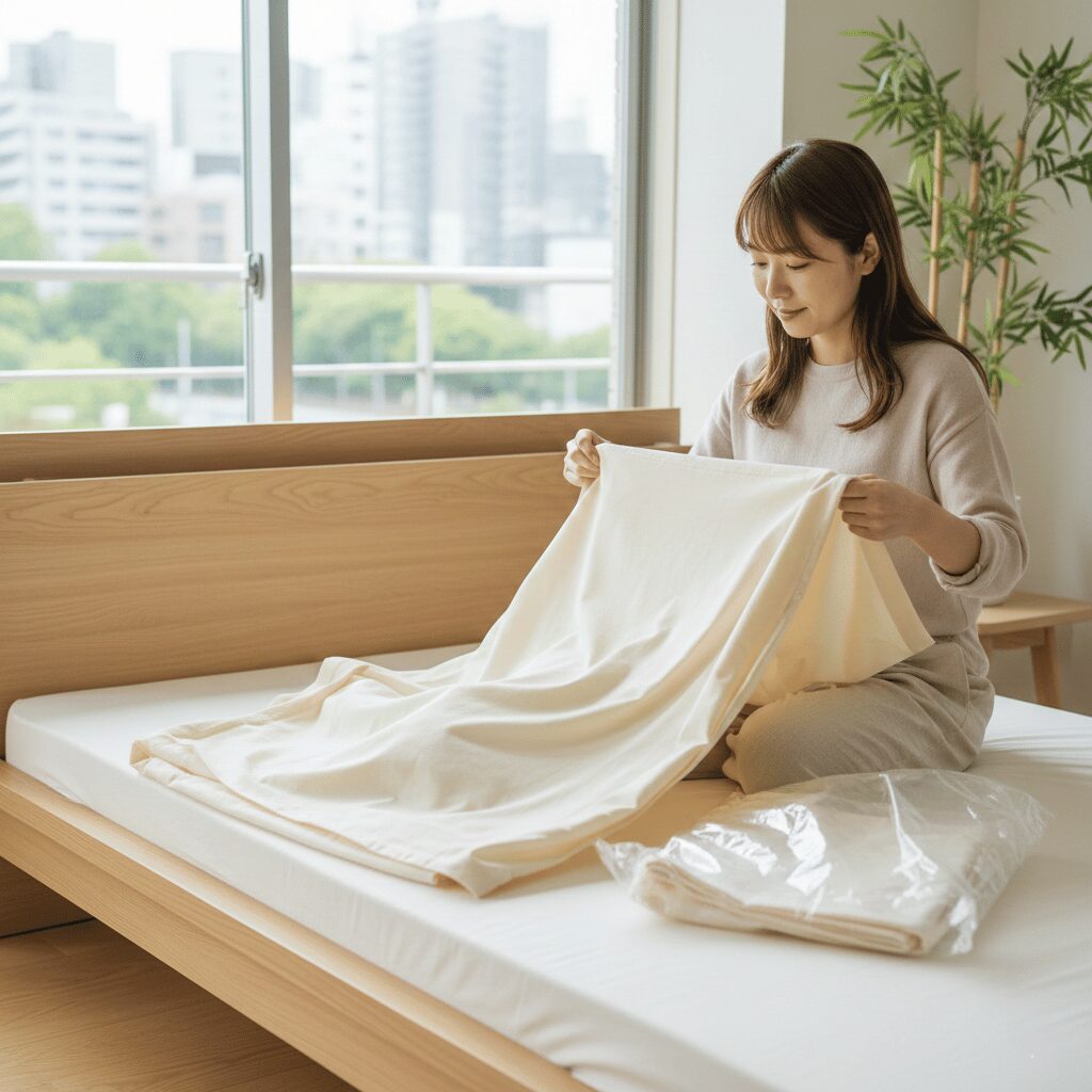 筆者作成イメージ：買ったままそのまま使うと吸水性が悪い