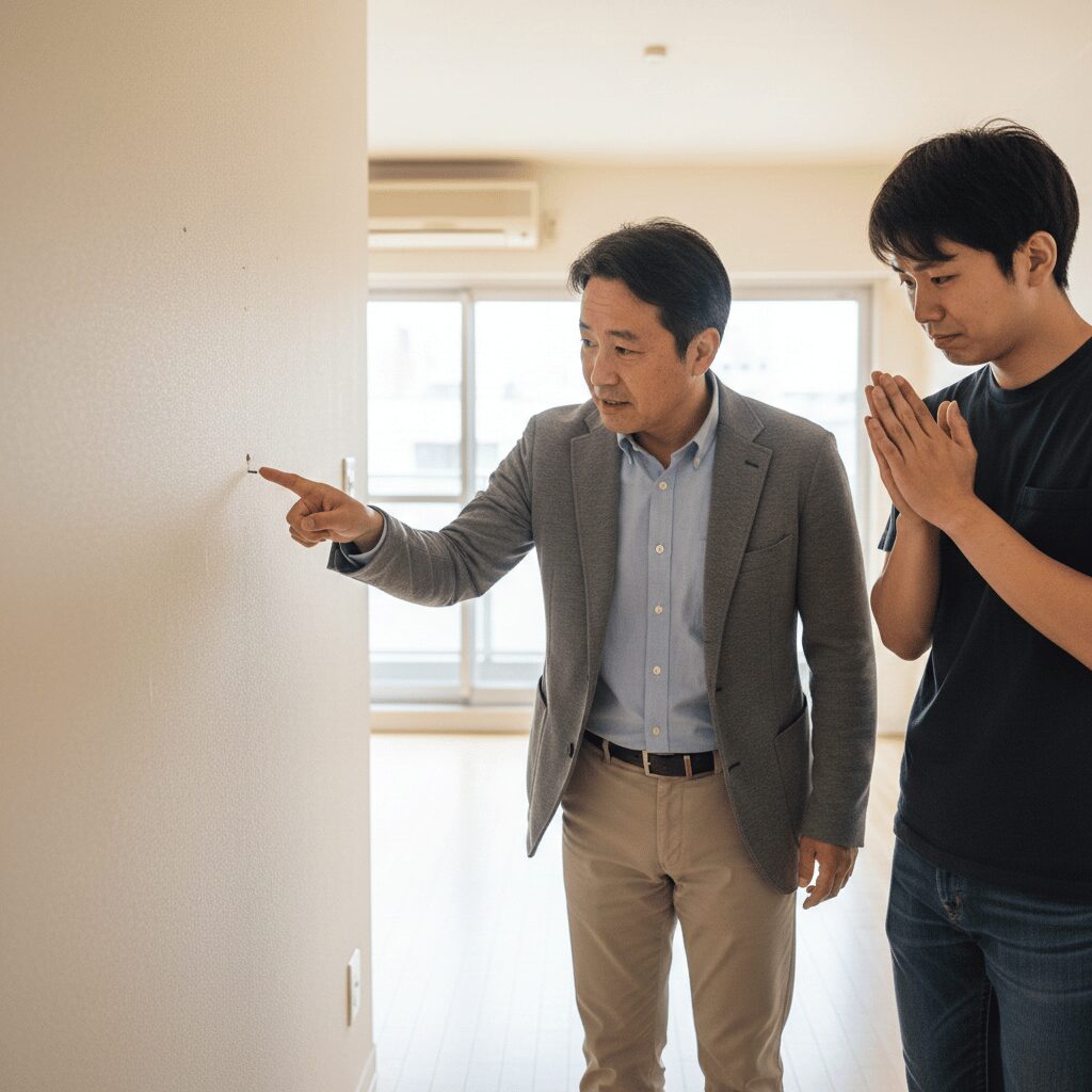 筆者作成イメージ：賃貸住宅における原状回復の注意点