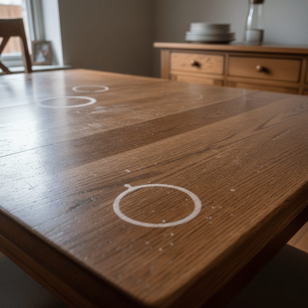 筆者作成イメージ：輪染みやシミが目立つ原因とは