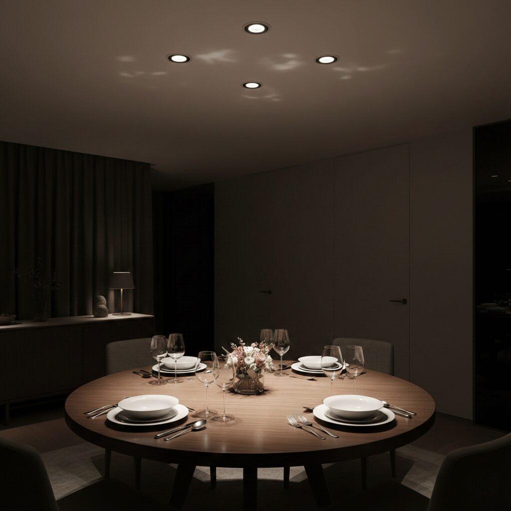 筆者作成イメージ：部屋が暗いと感じさせない工夫