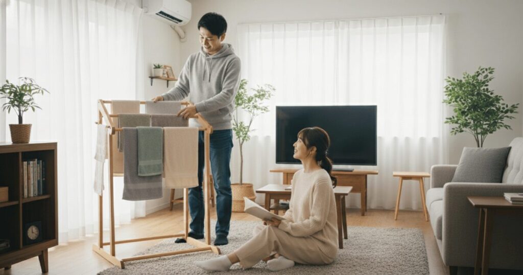 家にある物で加湿器代わり！濡れタオルやお湯を活用した最強対策