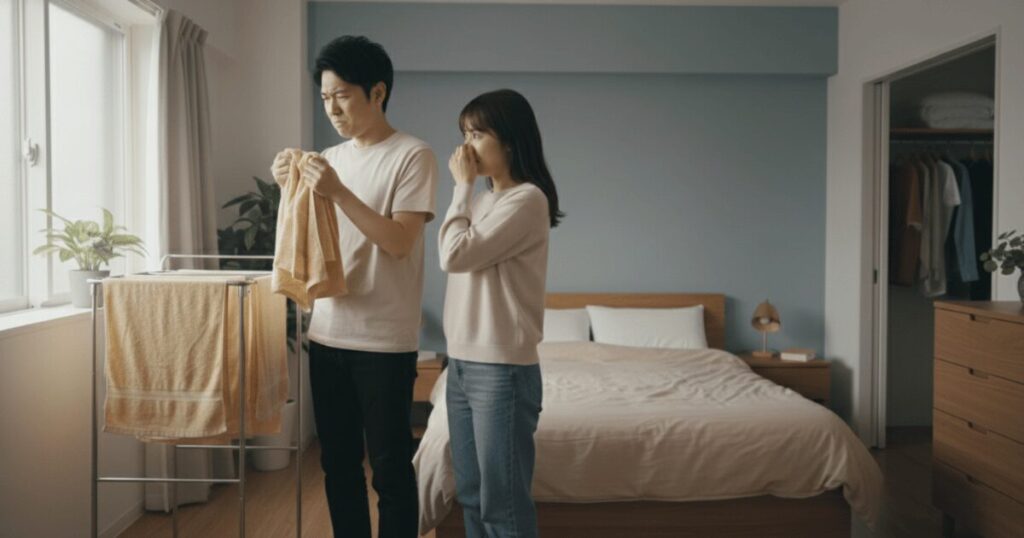 濡れタオル加湿のデメリットは？臭いや雑菌リスクと効果的な対策