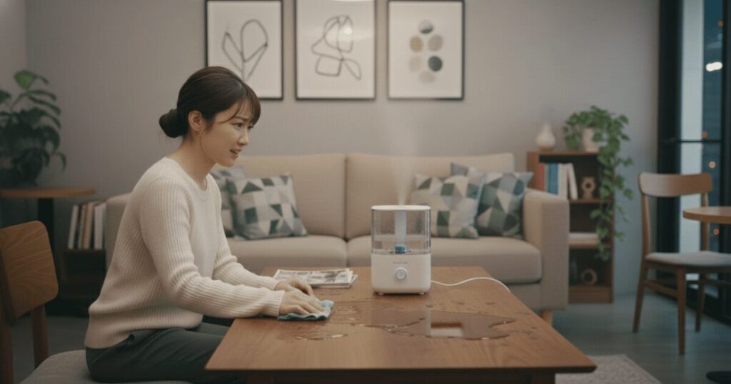 超音波式加湿器は意味ない？床濡れや雑菌を撒く衛生リスクを解説