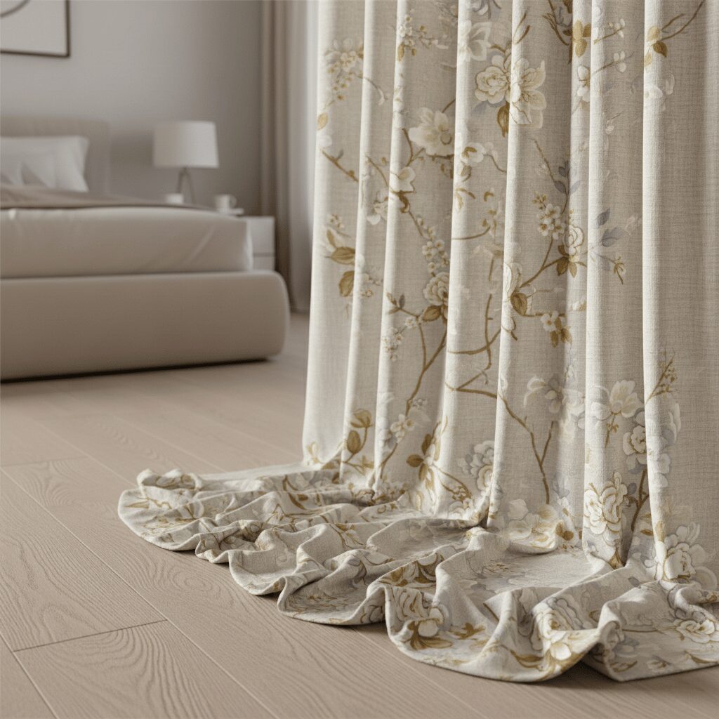 筆者作成イメージ：あえて床に垂らすおしゃれな見せ方