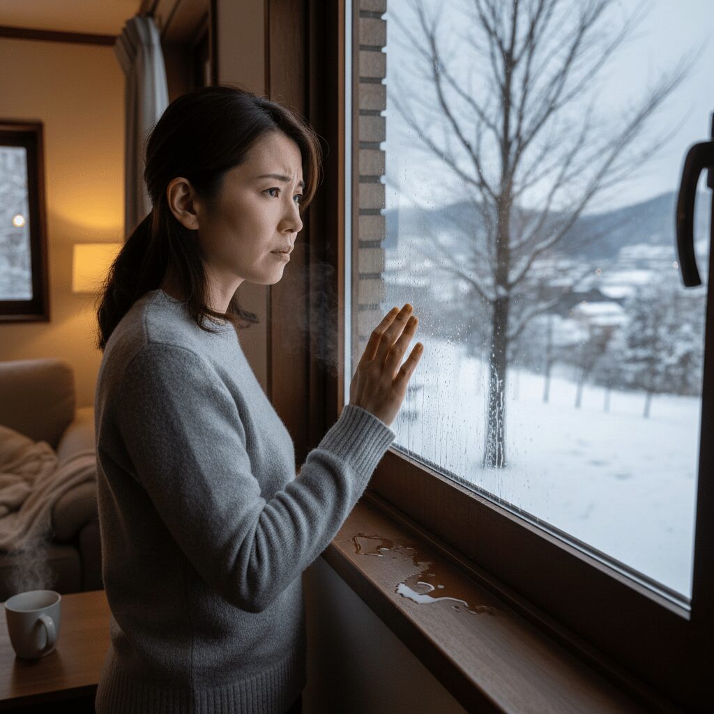 筆者作成イメージ：そもそも結露が発生する原因とは