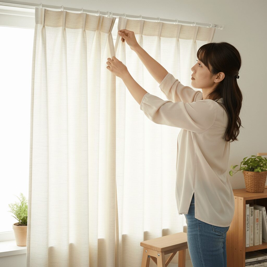 筆者作成イメージ：アジャスターフックで微調整する技