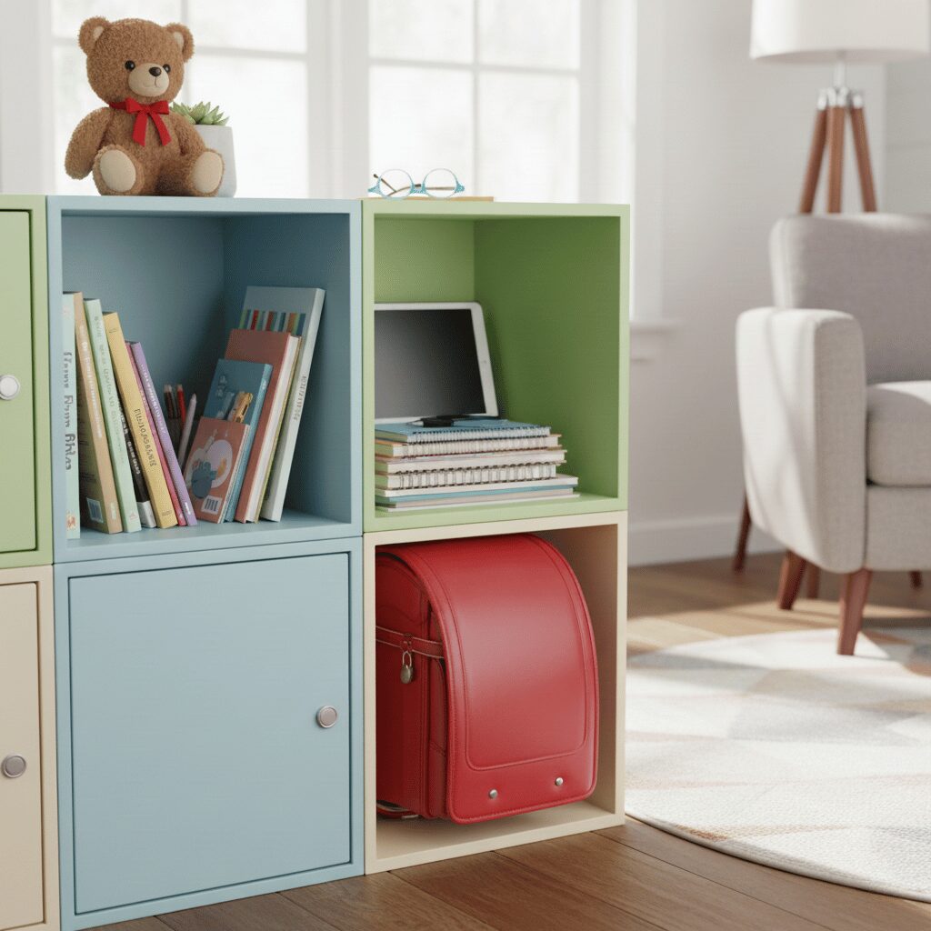 筆者作成イメージ：カラーボックスで代用する技