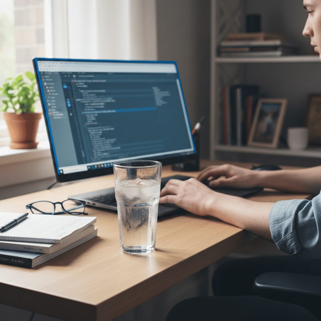 筆者作成イメージ：コップの水では効果が薄い理由