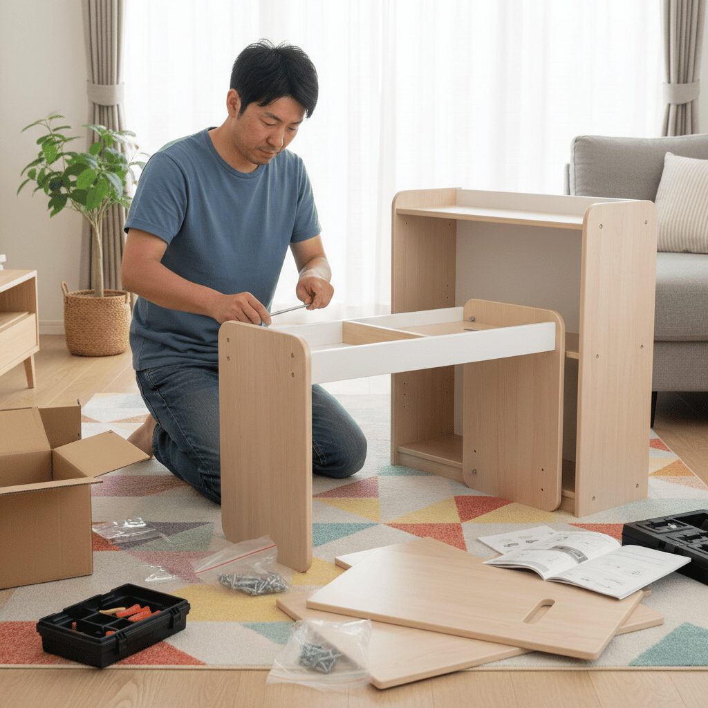 筆者作成イメージ：ニトリやイケアの寿命と耐久性