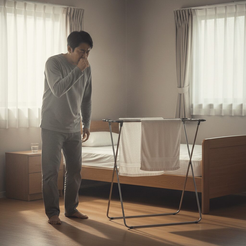 筆者作成イメージ：効果はない？加湿能力の限界を知る