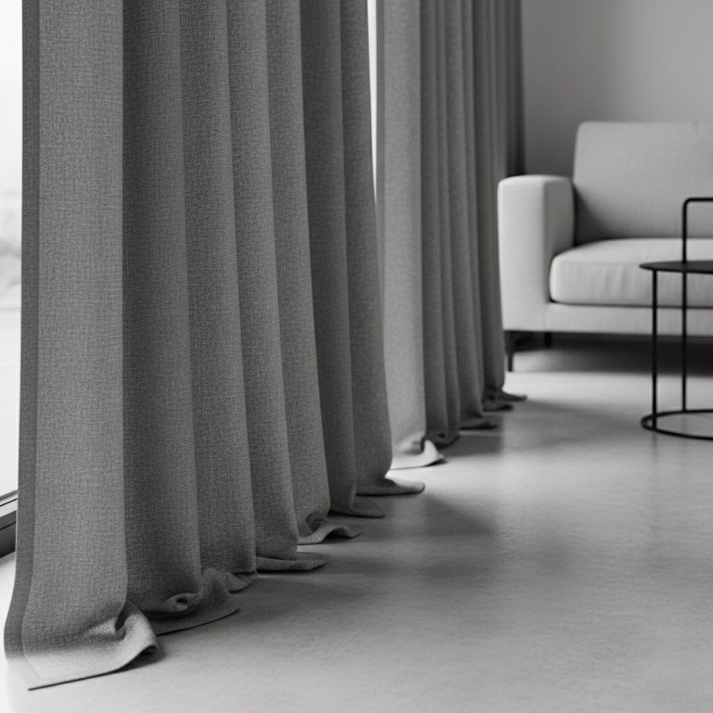 筆者作成イメージ：寒さ対策なら床につく長さもアリ