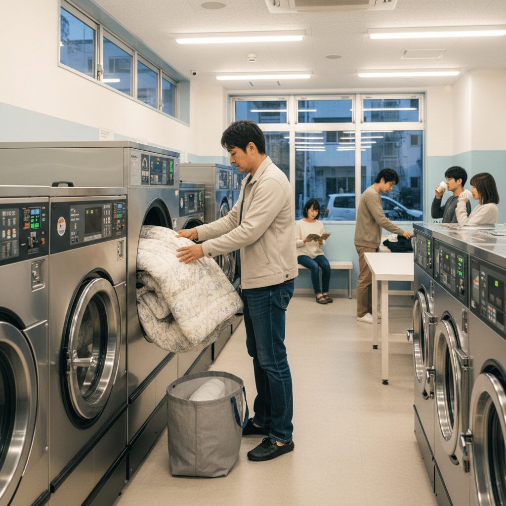 筆者作成イメージ：布団や毛布を乾かす料金と時間