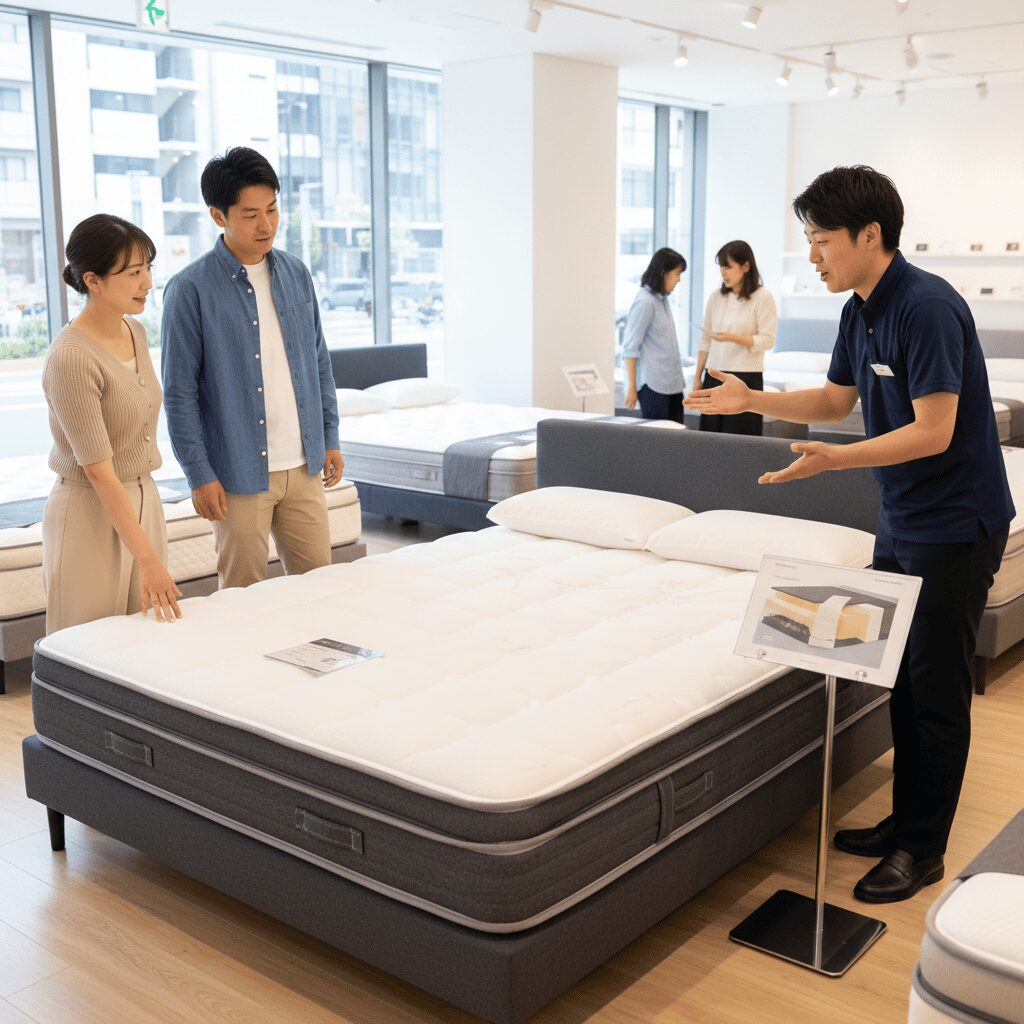 筆者作成イメージ：引っ越しのマットレスはコストと寿命で決める