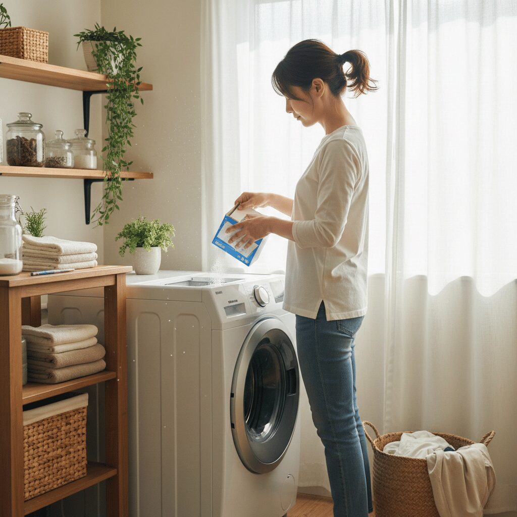 筆者作成イメージ：油分を完全に落とすための洗濯方法