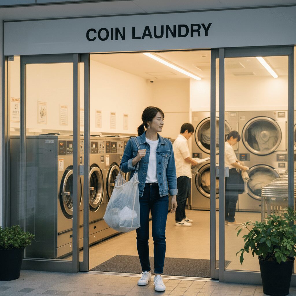 筆者作成イメージ：洗濯物を持ち運びする際のカゴ選び