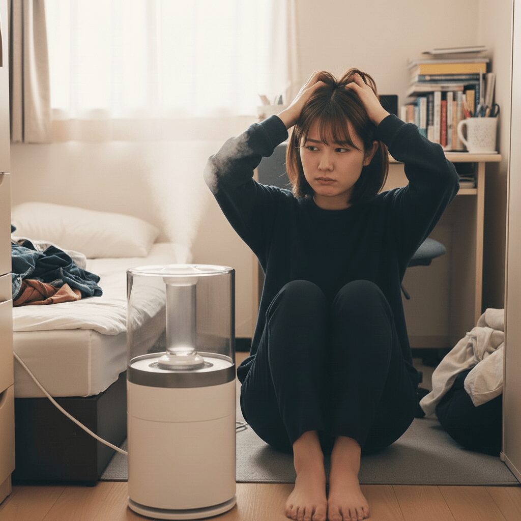 筆者作成イメージ：狭い部屋の置き場所問題