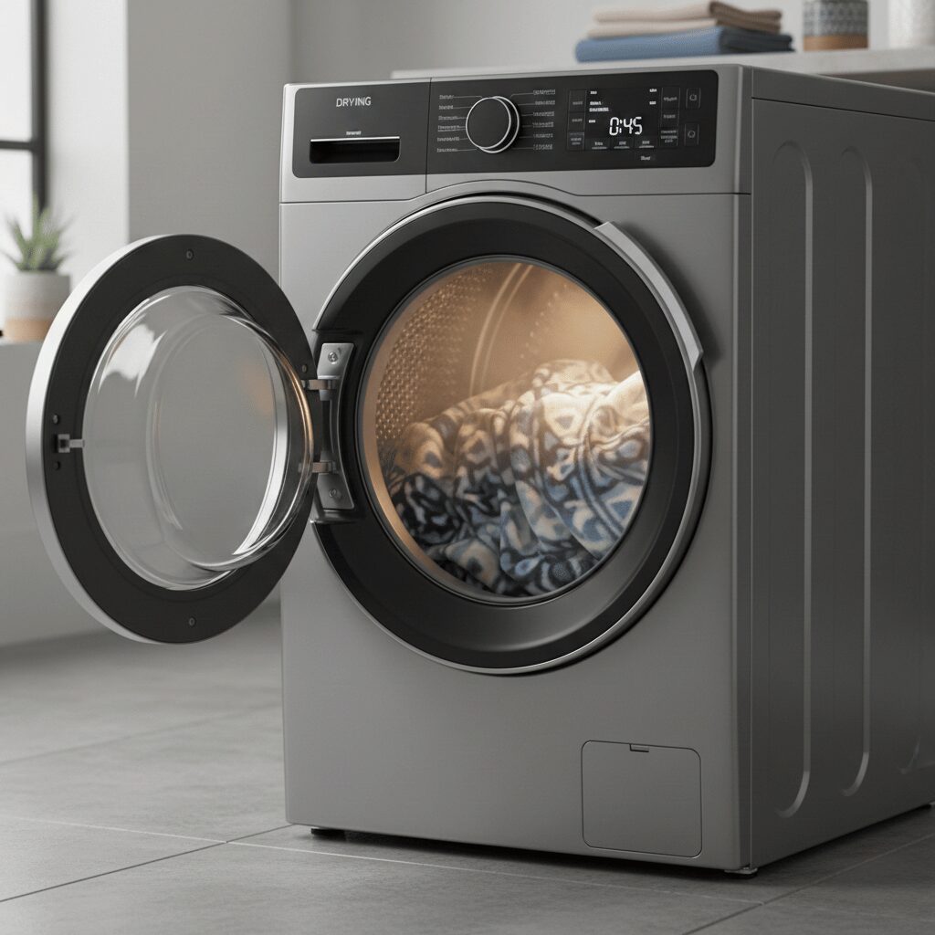 筆者作成イメージ：自宅のドラム式乾燥機だと乾かない？