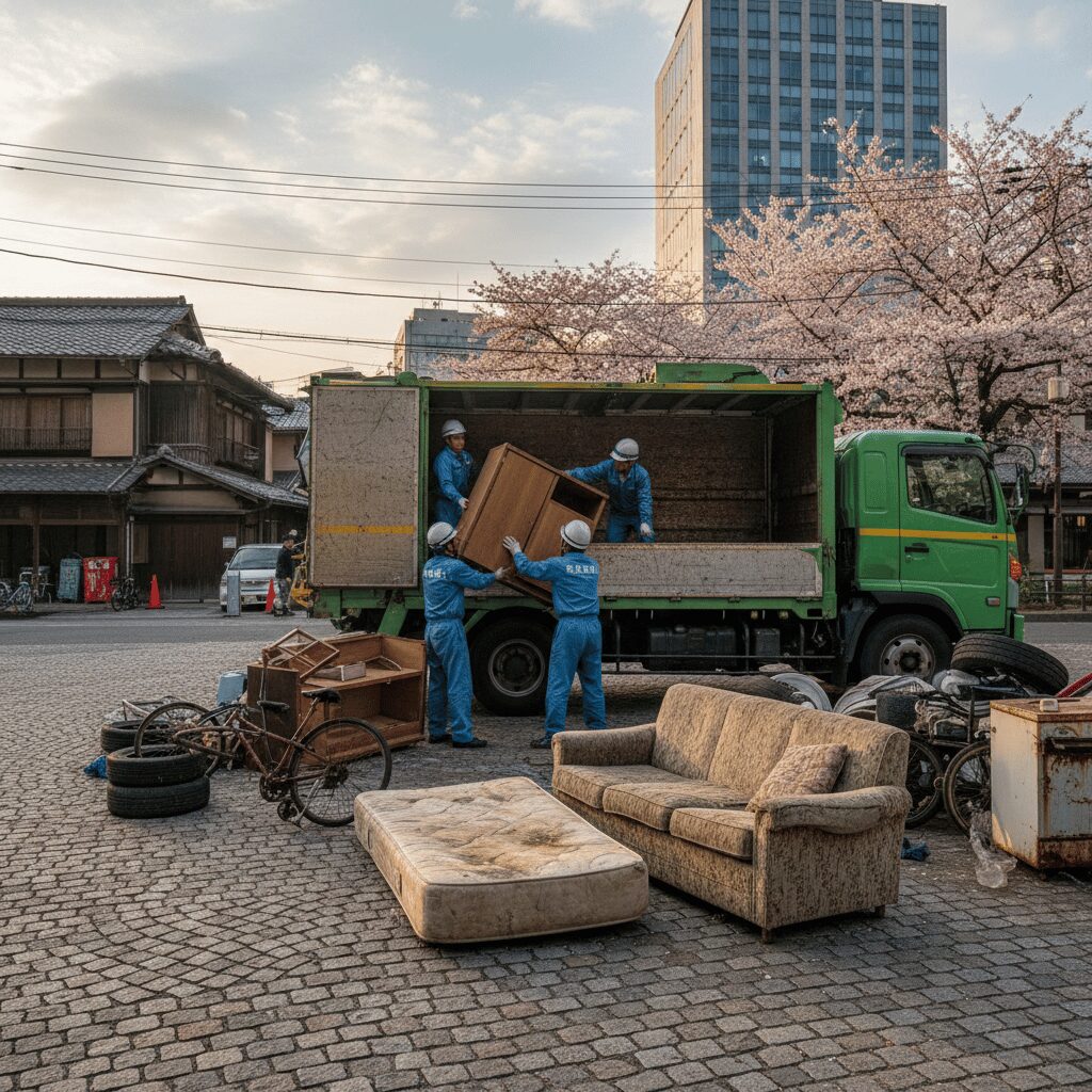 筆者作成イメージ：自治体の粗大ゴミや不用品回収業者の選び方