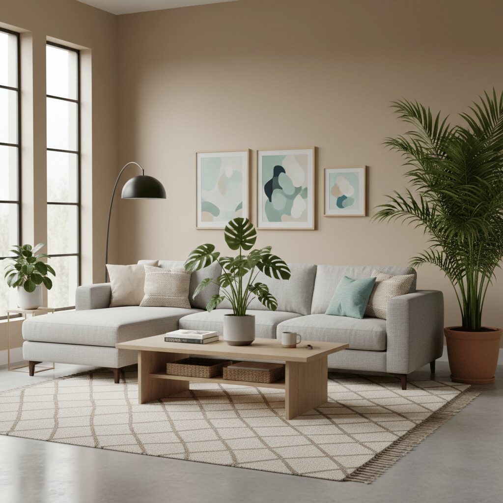 筆者作成イメージ：観葉植物の蒸散作用を利用する