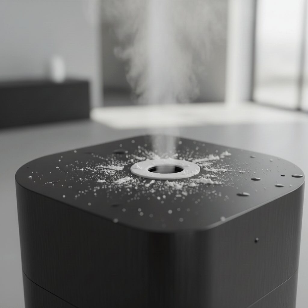 筆者作成イメージ：部屋中に撒き散らす白い粉の正体と害